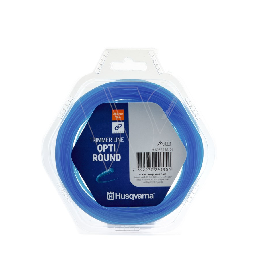 Messineza Verde Husqvarna rotonda 1.5mm / 15M
